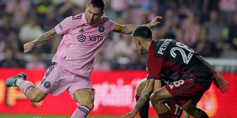 Messi trong trận đấu mới nhất với Toronto FC